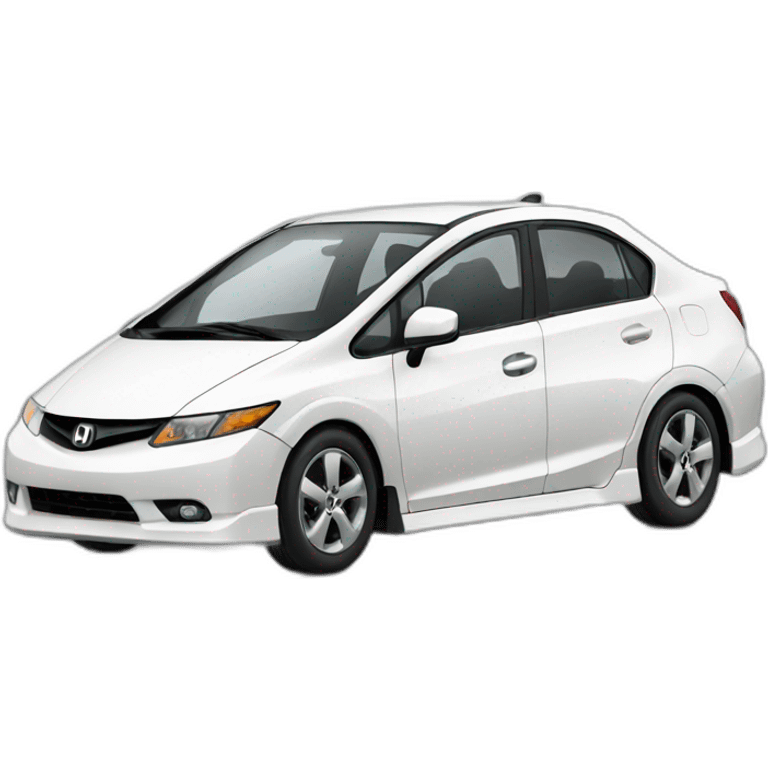 White Honda civic emoji