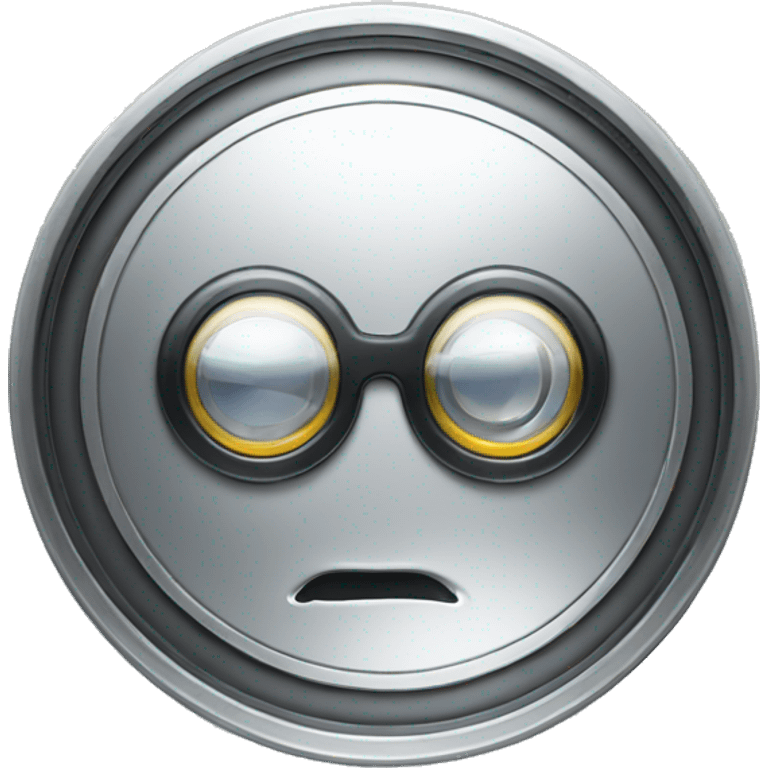 silver coin with monocle emoji