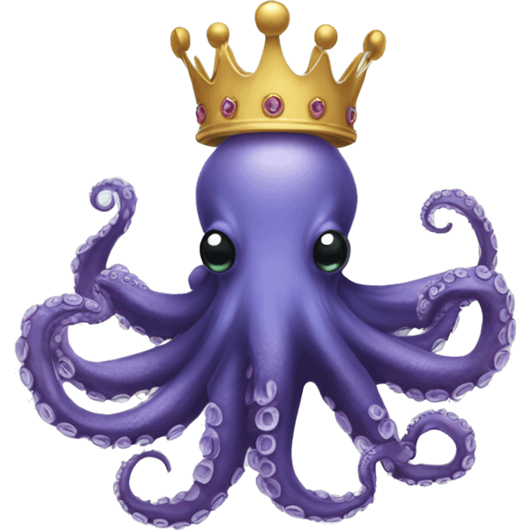 Octopus with a crown size less 260ko emoji