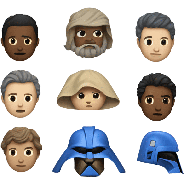 star wars sables red blue  emoji