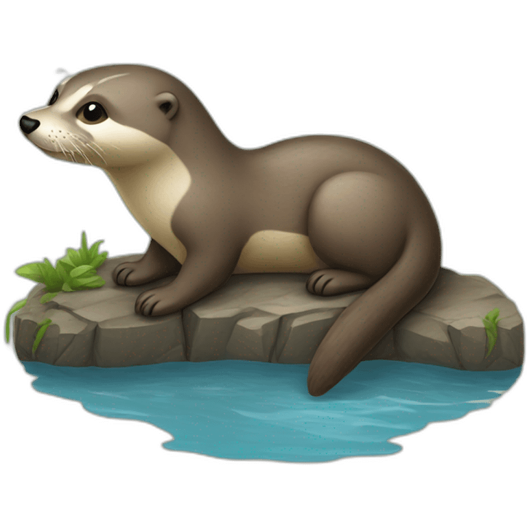 Loutre sur chien emoji