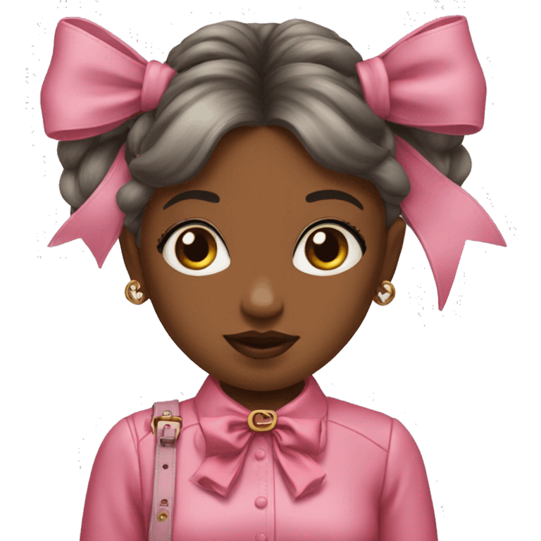 the girl with the Gucci bag, she's all pink and with a bow on her hair emoji