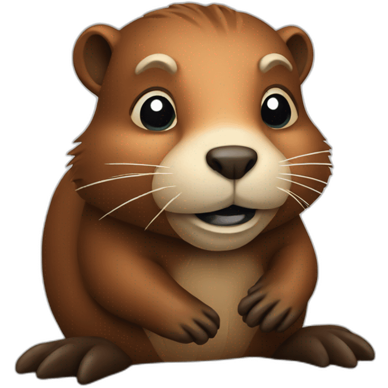 animal beaver emoji