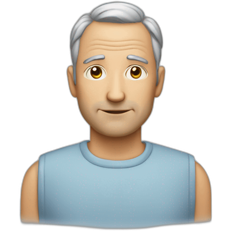 middle-aged man with thinning hai emoji