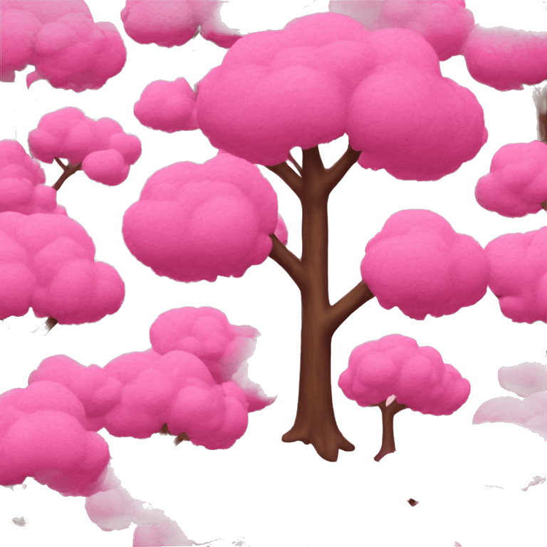 pink tree emoji