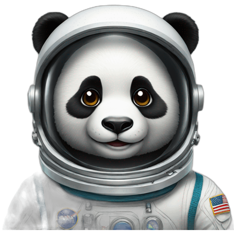 Panda astronaut emoji