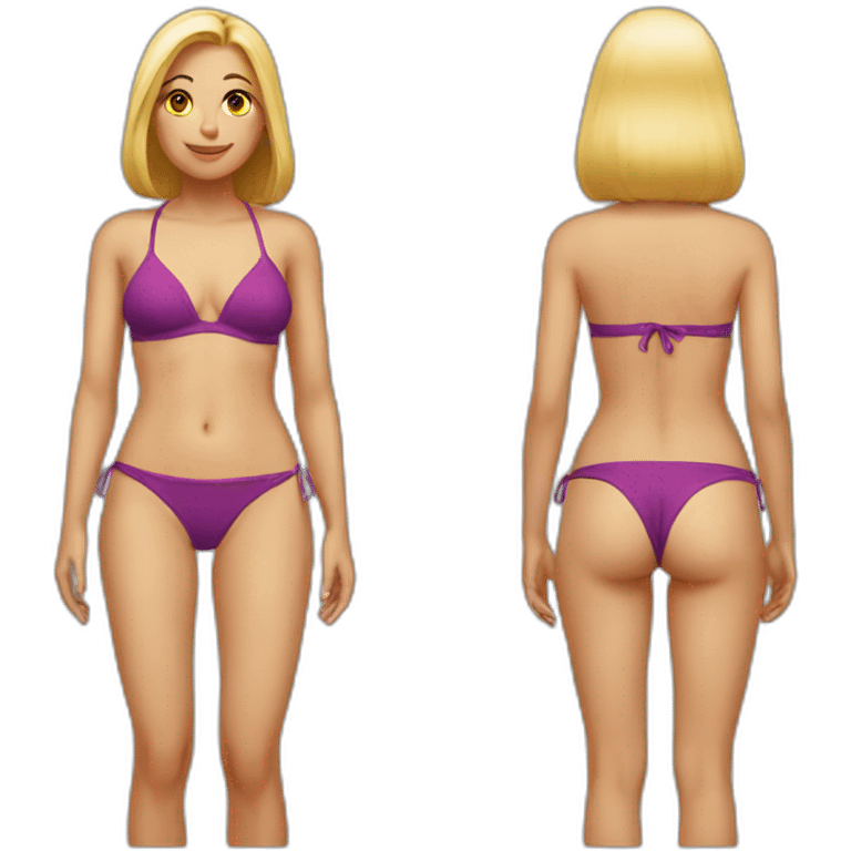 Femme bikini emoji