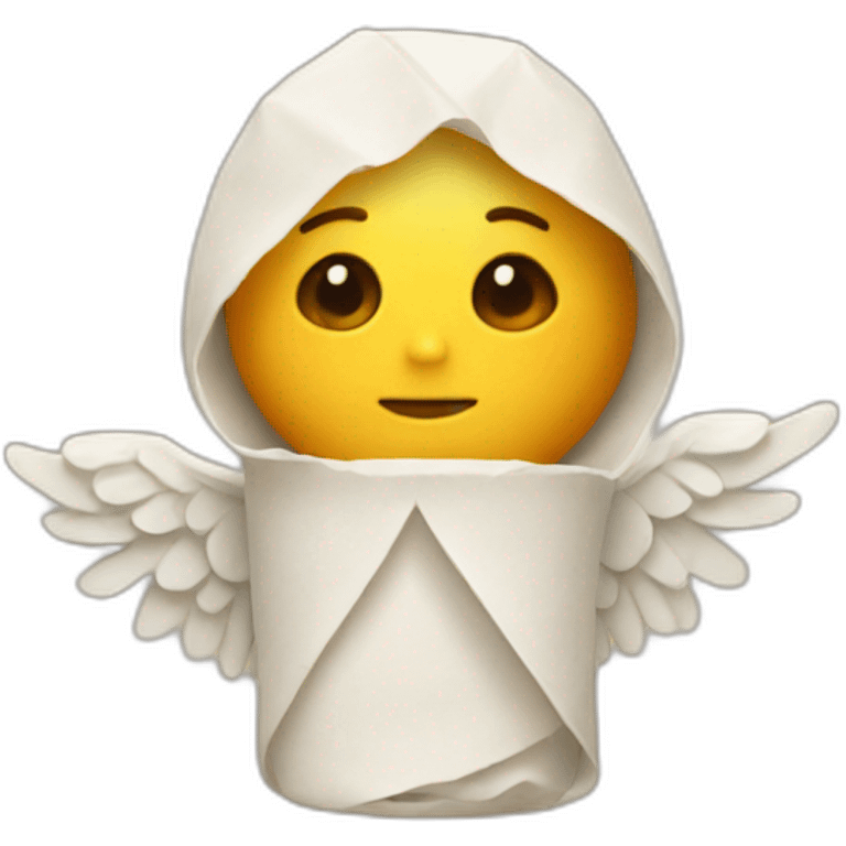 Angel made of burrito emoji