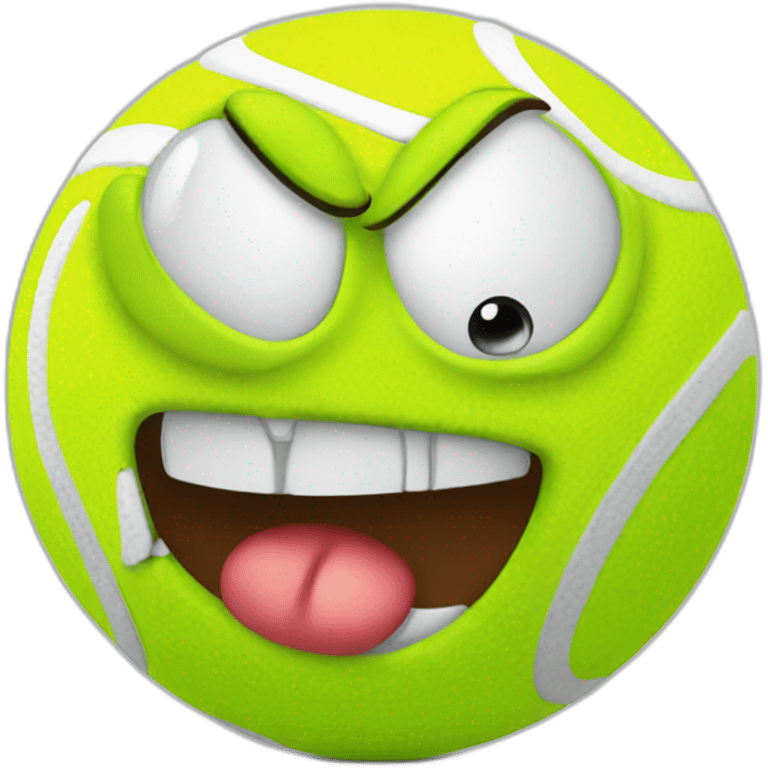 angry tennis ball emoji