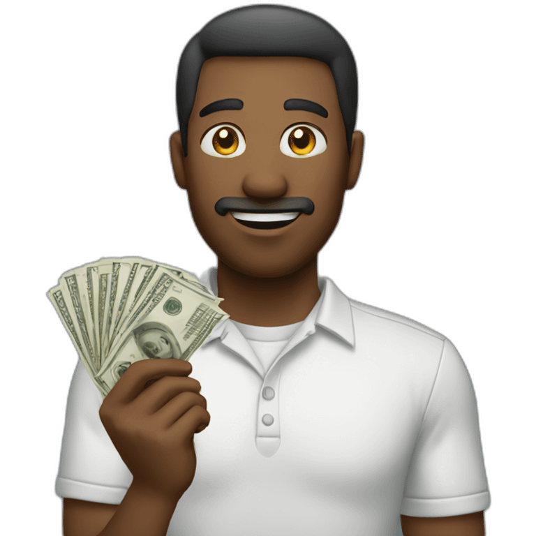 man holding money emoji