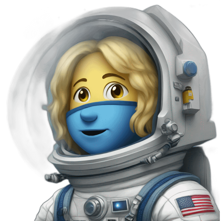 lisa stadler as astronaut emoji