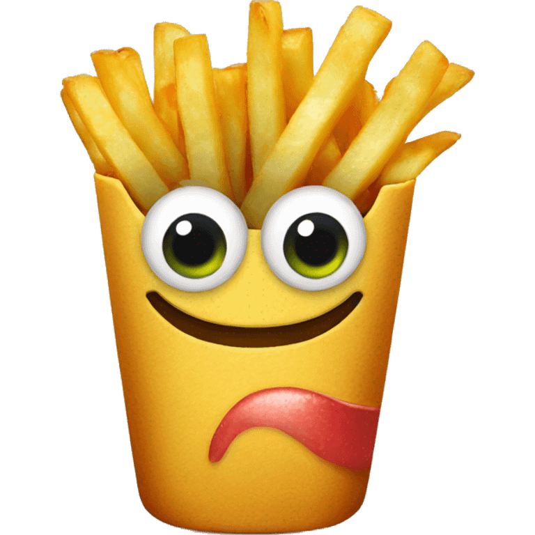 fries with eyes emoji