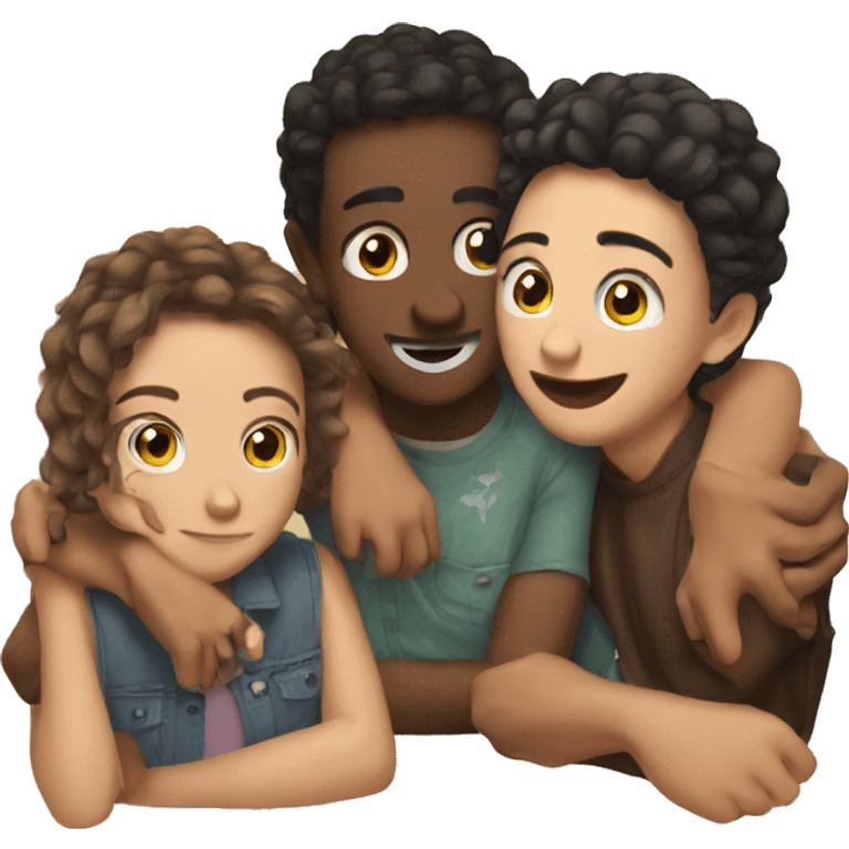 Three best friends  emoji