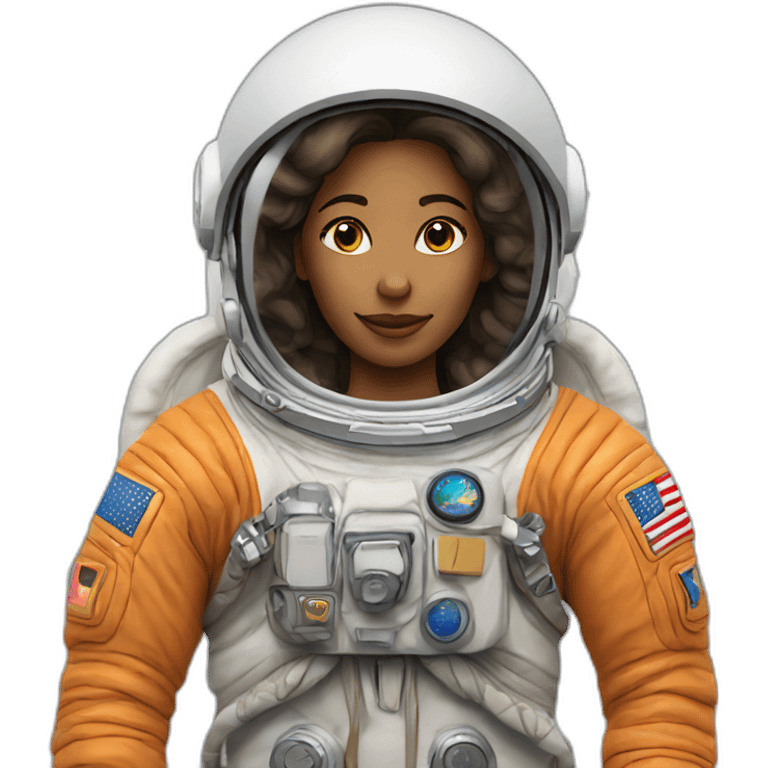 astronaut woman in space emoji