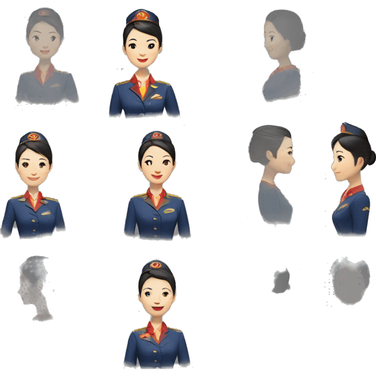 Hainan Airlines cabin crew emoji