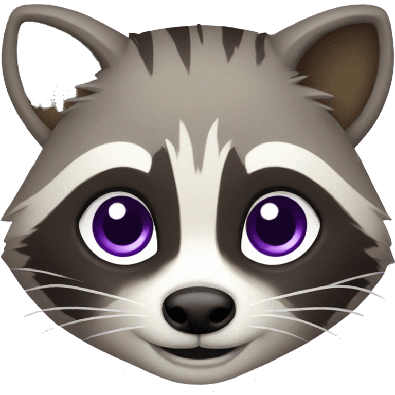 purple raccoon completo emoji