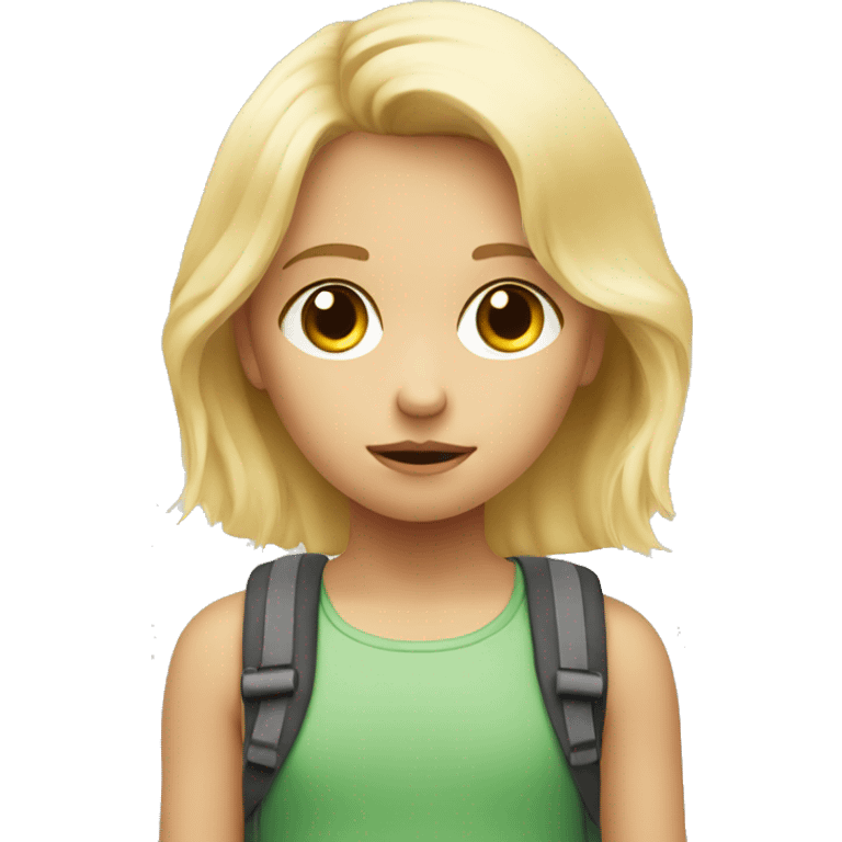 blonde child does not give a toy to another sad blonde child emoji