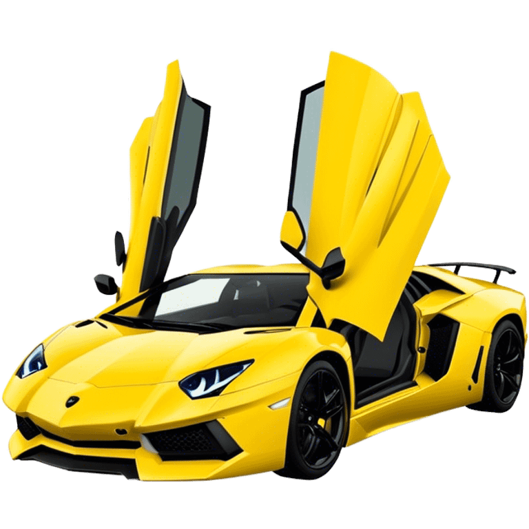 Lamborghini Aventador - Lamborghini (Model Year: 2021) (Iconic colour: Yellow) emoji