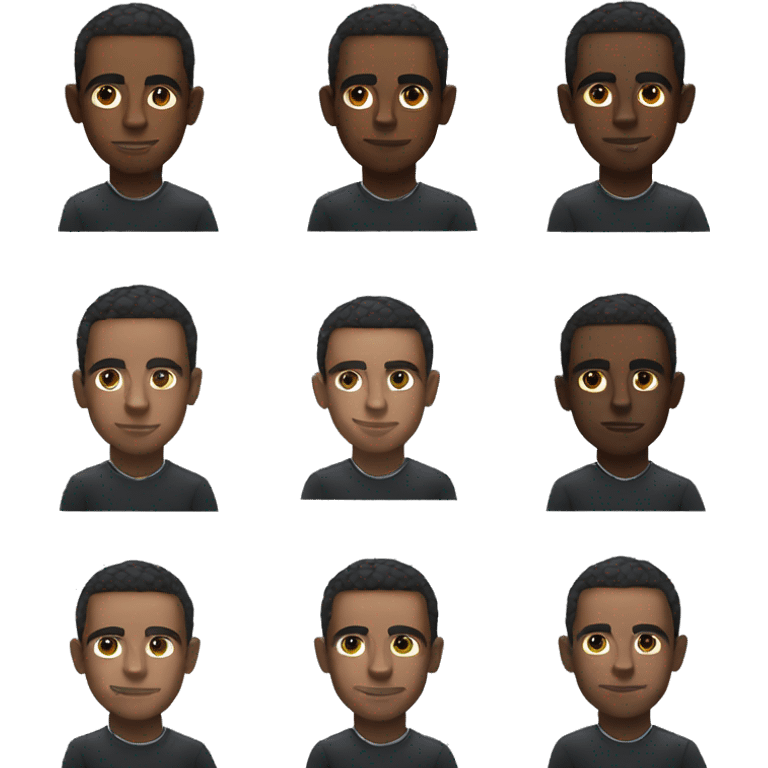 dark skinned male portrait Lewis Hamilton f1 emoji