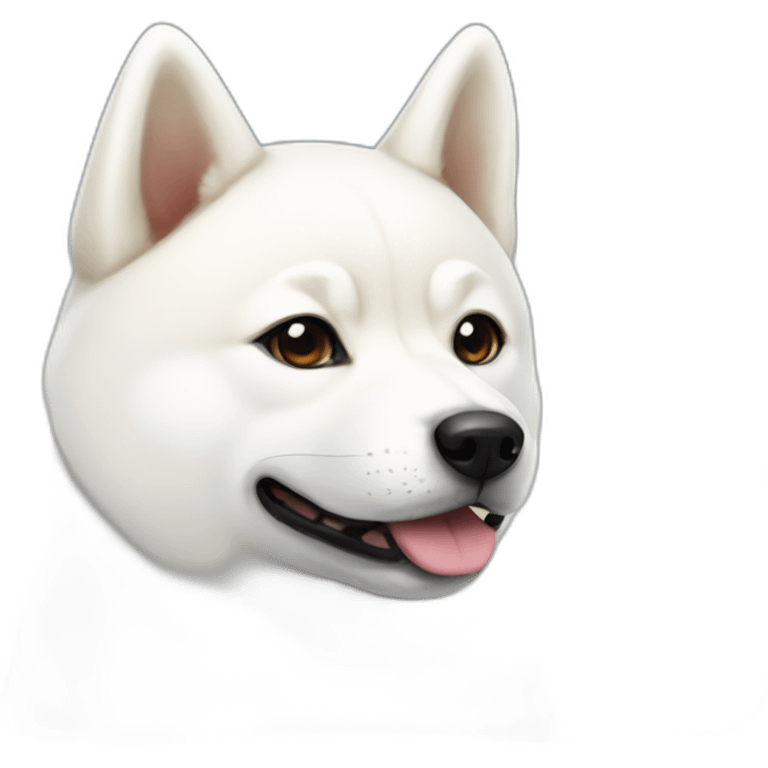 White shiba inu emoji