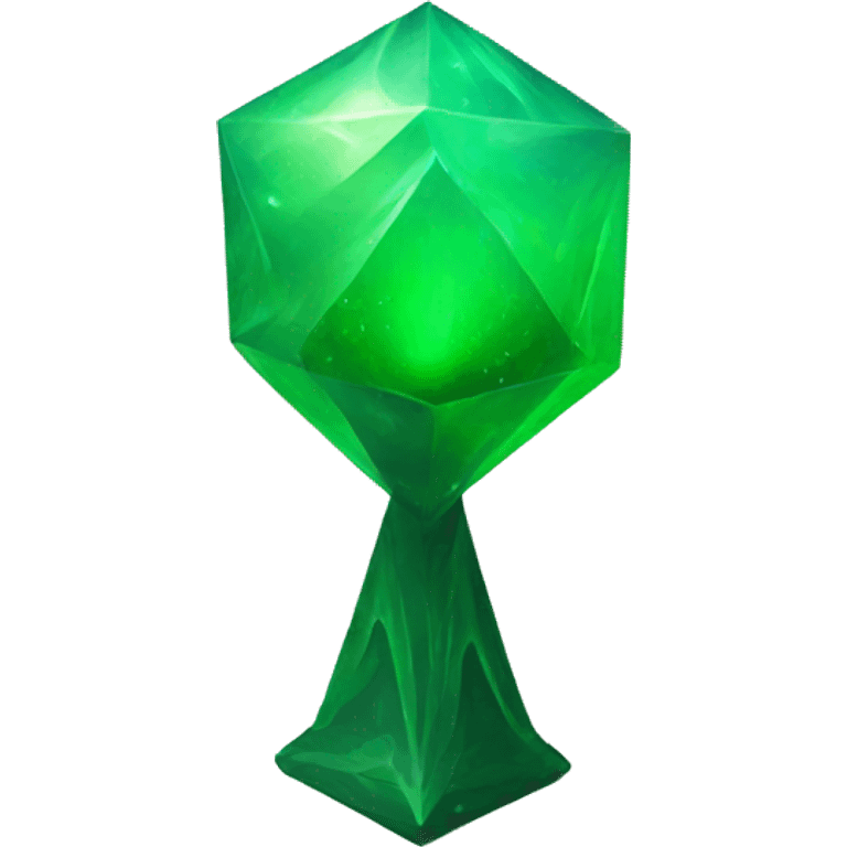 a green abstract magical artifact emoji