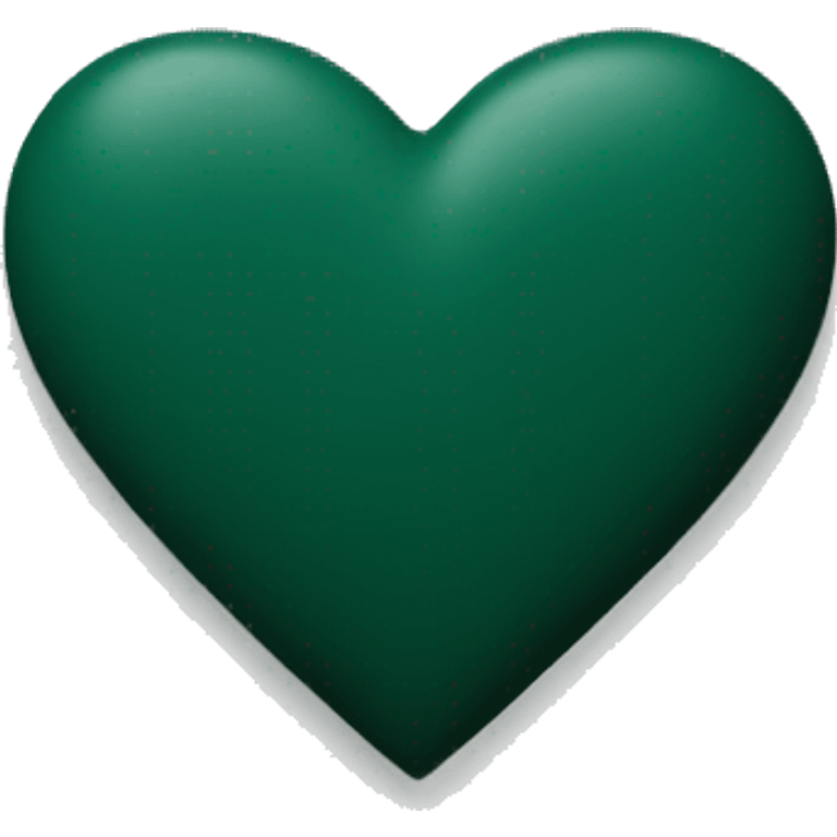 dark green matte heart emoji