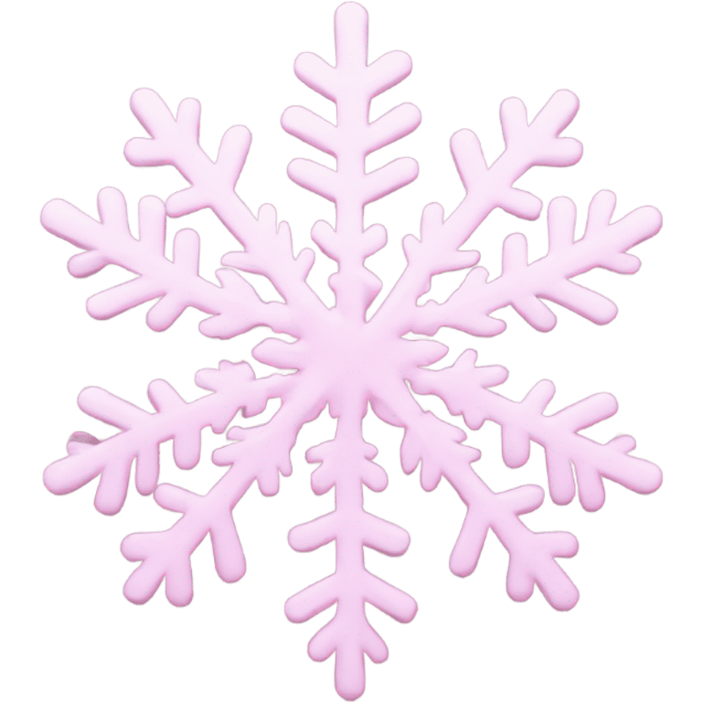 pastel pink snowflake  emoji