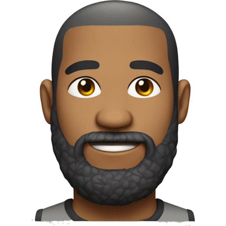 buzz cut bearded morphed face guy emoji