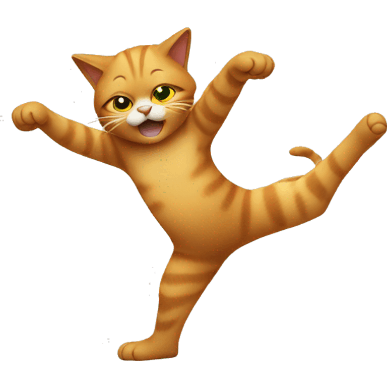 a cat doing the dab  emoji