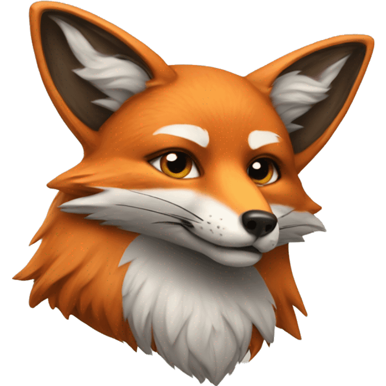 fox with a sward emoji