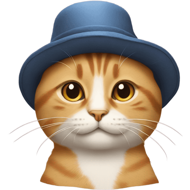 Cat with hat emoji