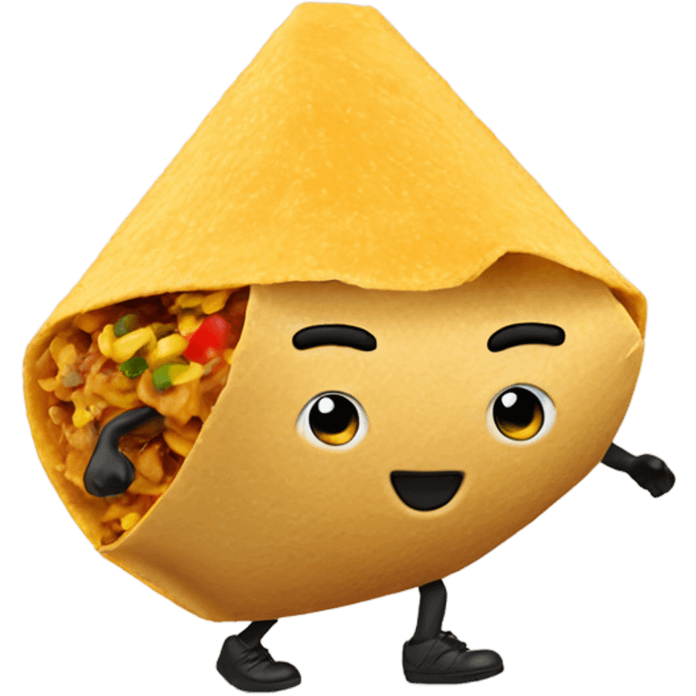 Walking taco emoji