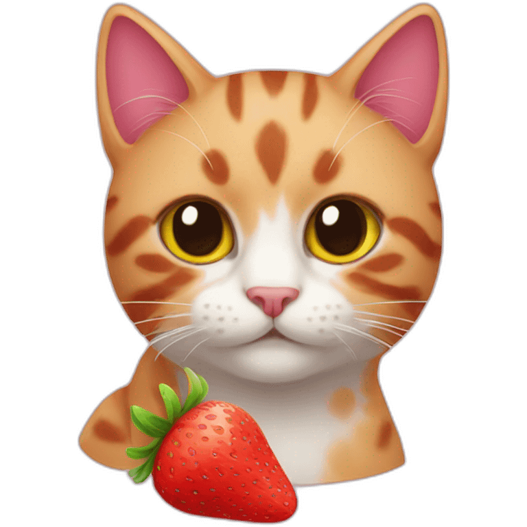 strawberry cat emoji