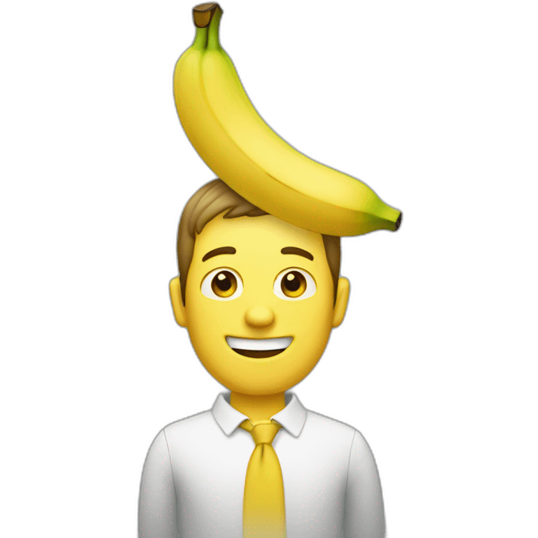 Guy in banana emoji