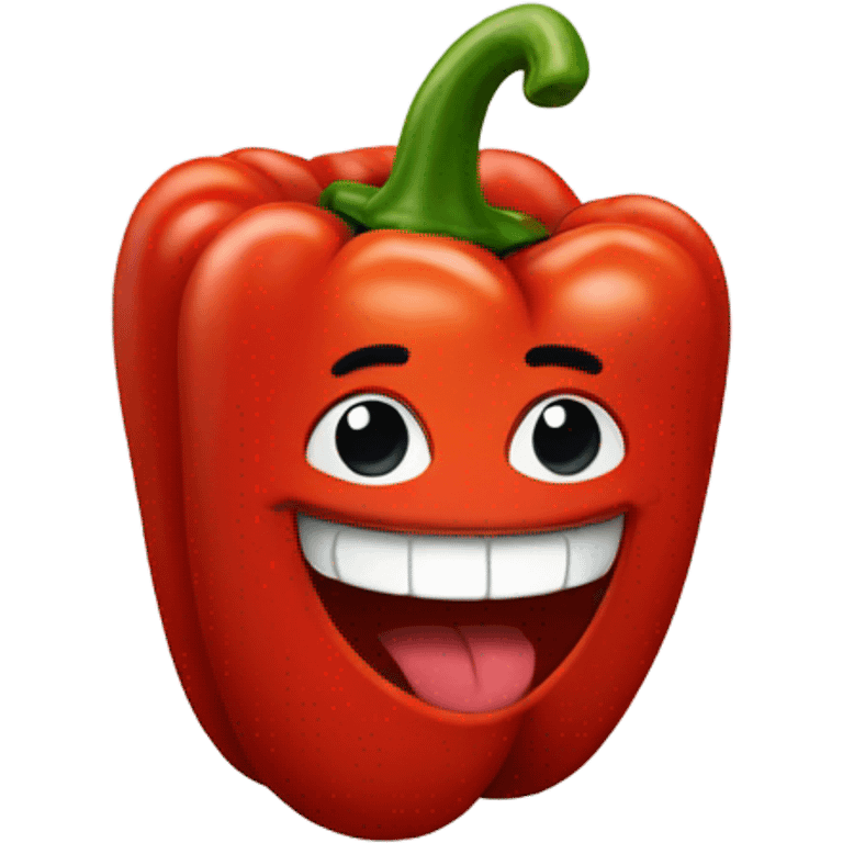 red pepper smiling emoji