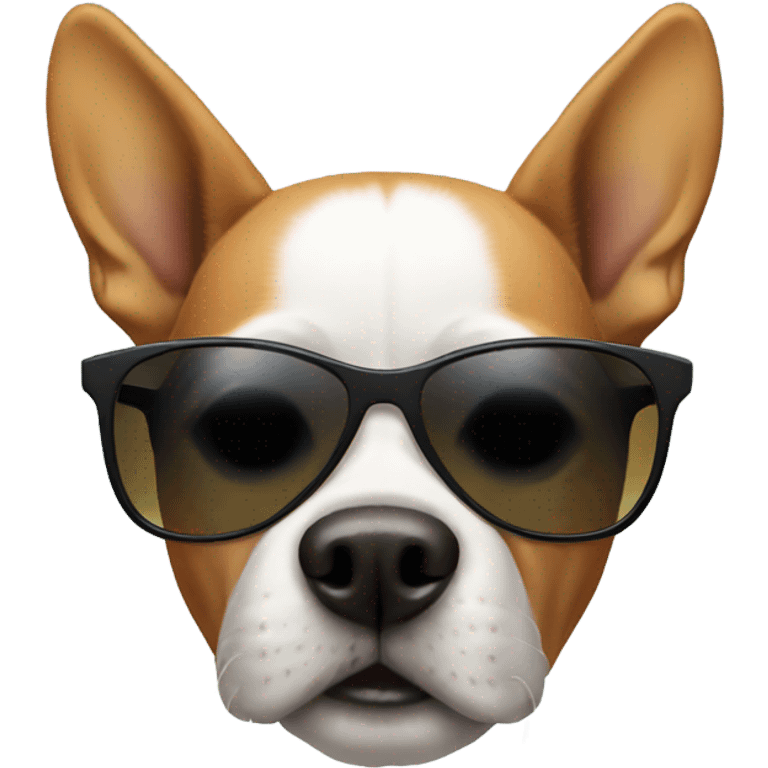 Dog with sunglasses emoji