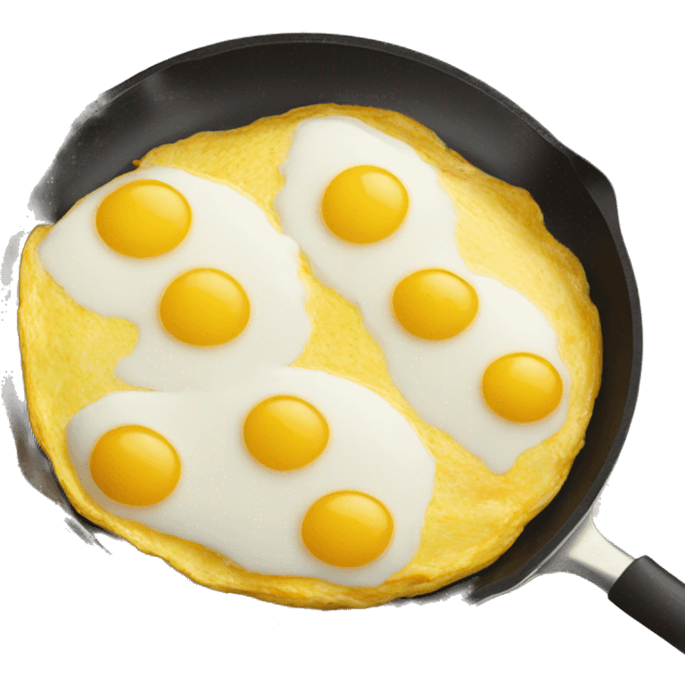 Omelette in pan emoji