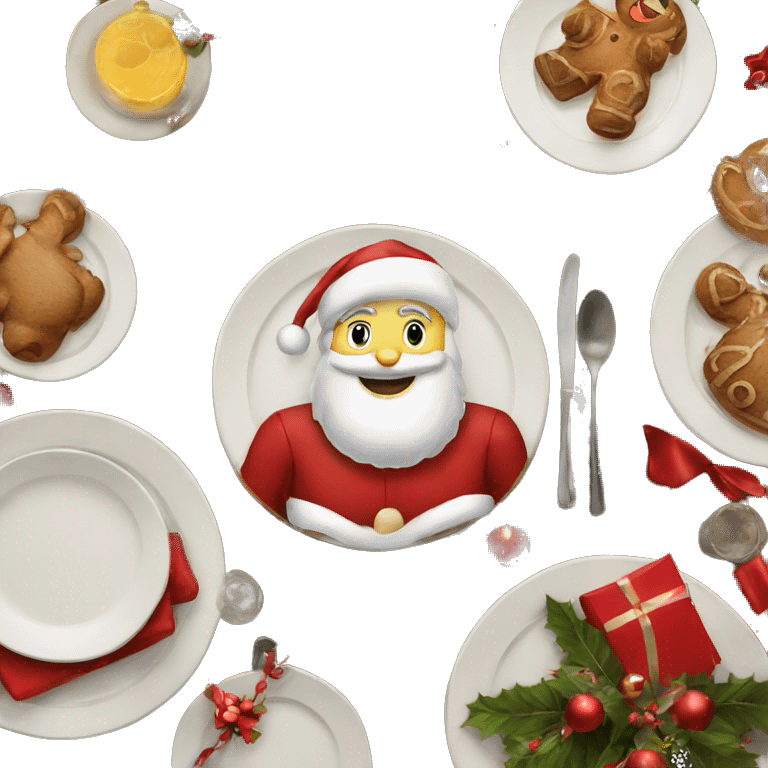 Christmas table  emoji