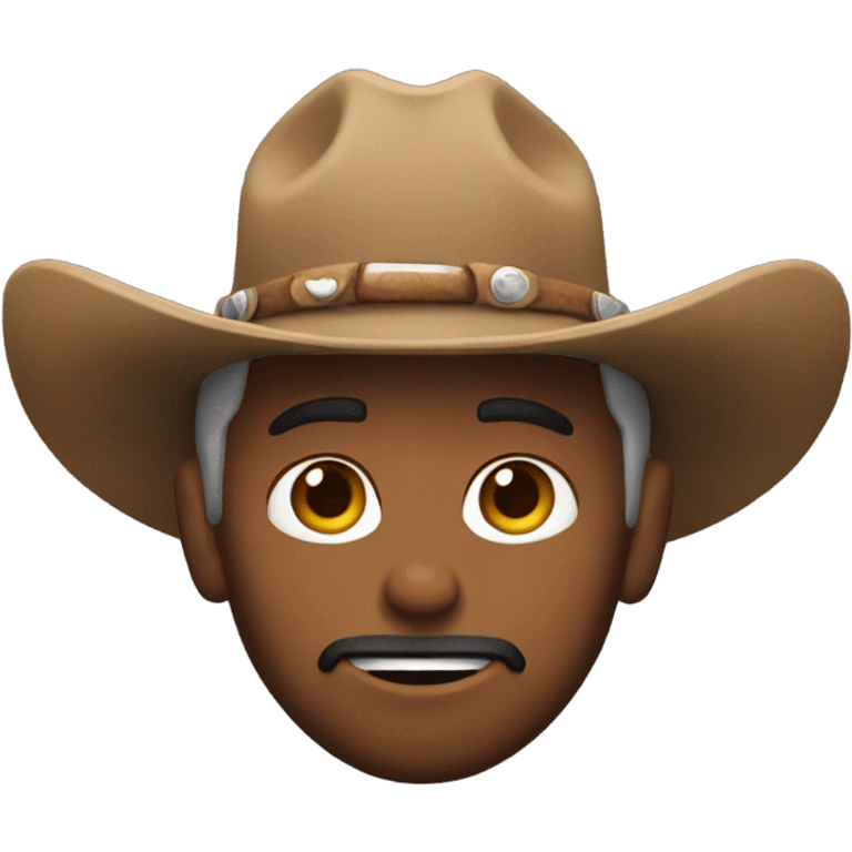 Cowboy with horns down emoji