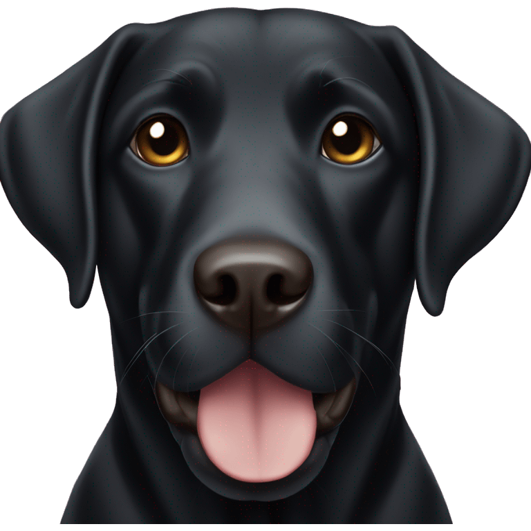 Black Labrador  emoji