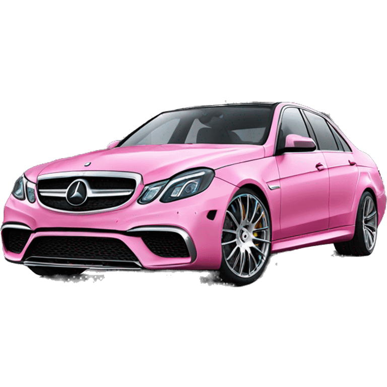 pink e63s with silver wheels emoji