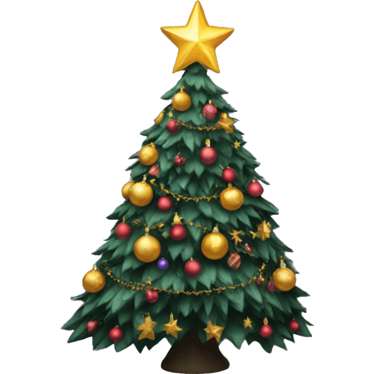 Gothic Christmas tree emoji