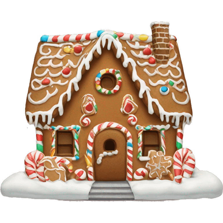 gingerbread house emoji