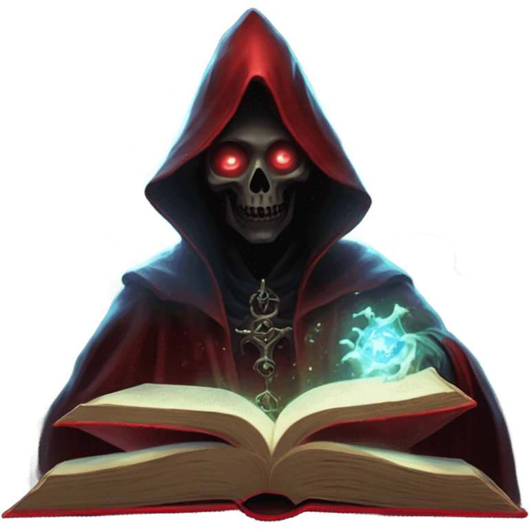 red magical book necromancer emoji