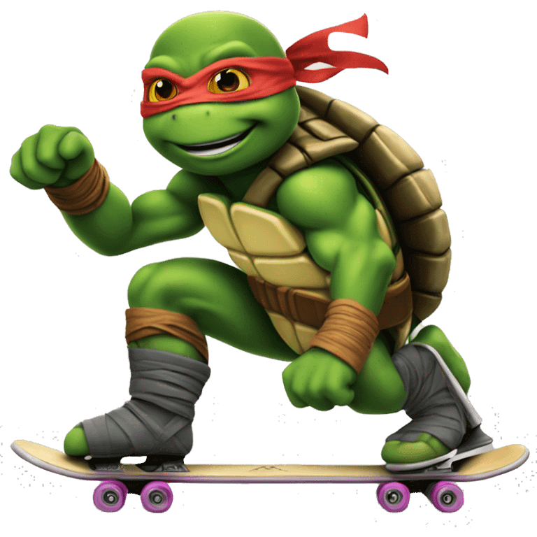 Ninja turtle skating in az emoji