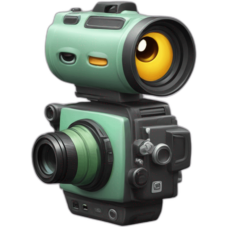 camera and moster emoji