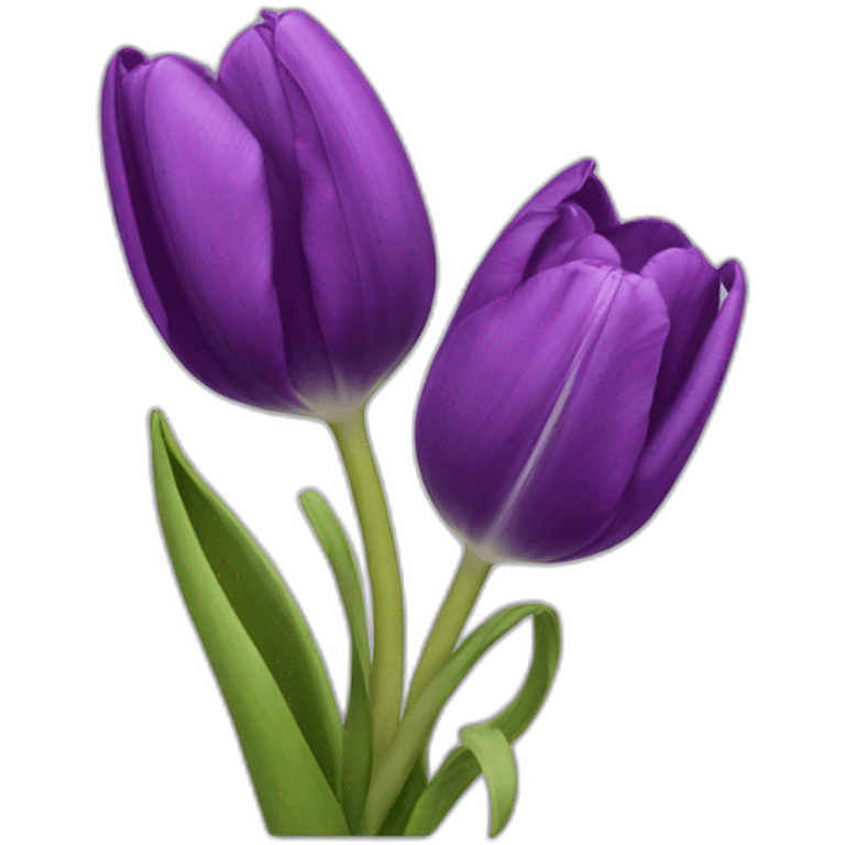 Tulipe violette emoji