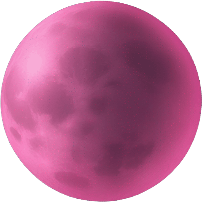 Moon pink emoji