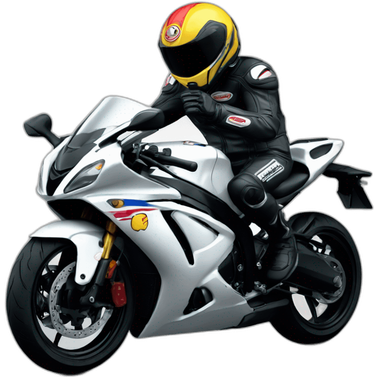 staline sur une moto gsxr emoji