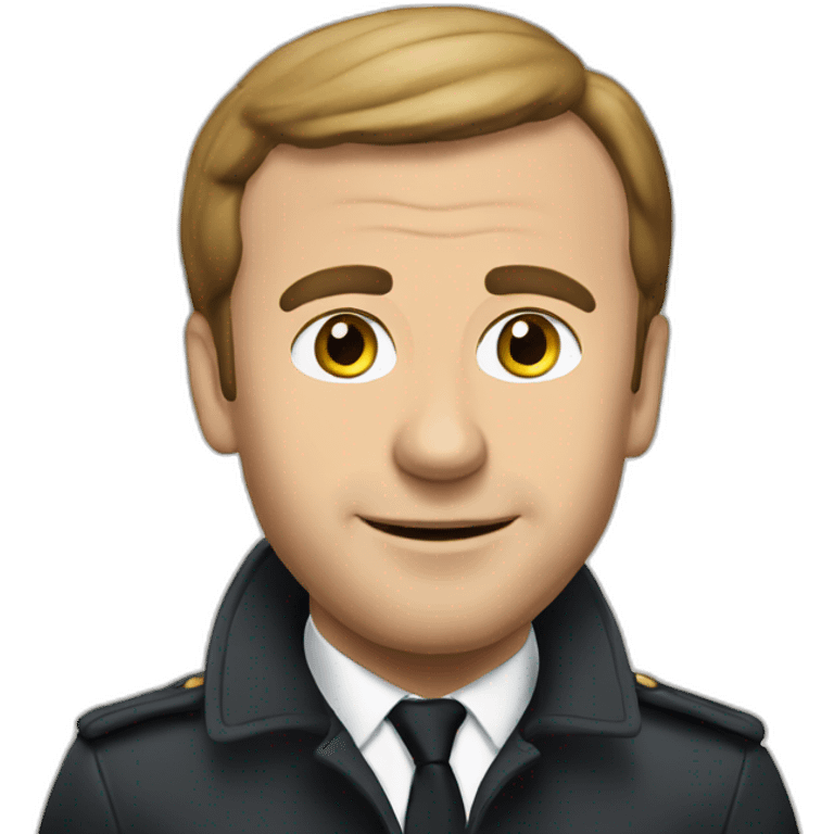 Macron in a street emoji